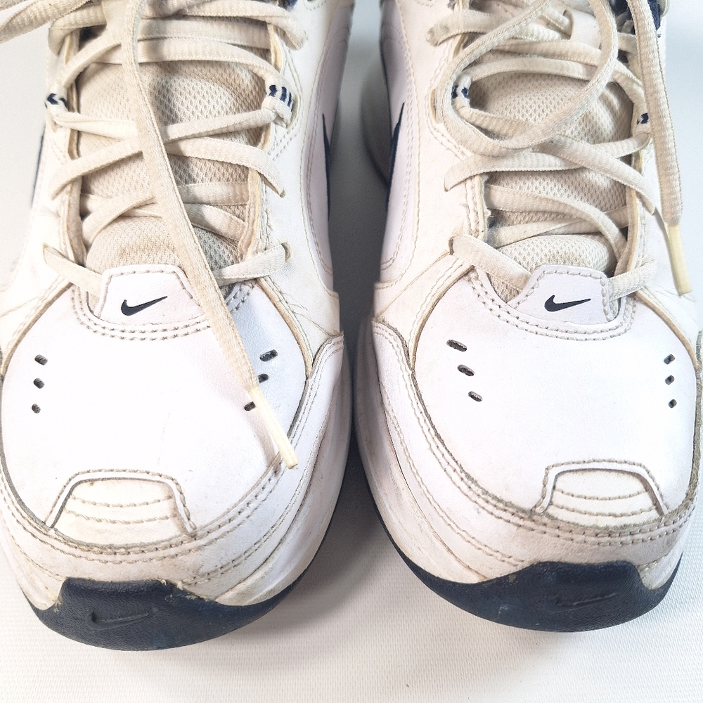 Nike Monarch Shoes Sneakers White / Blue Silver Swoosh 432361-102 Size 8 - Picture 5 of 13